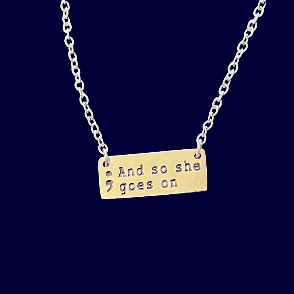 16” chain gold-plated necklace supporting mental health ❤️🙏🏽